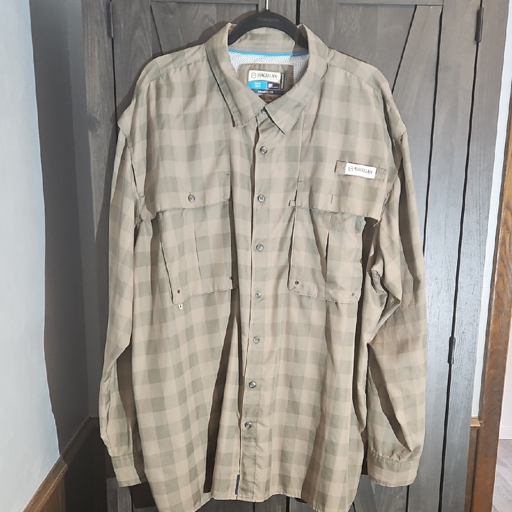 Magellan Plaid Button-Up Shirt